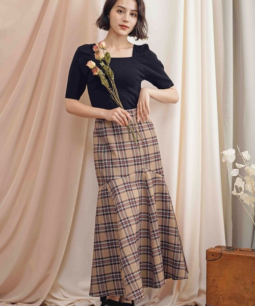 NOELA（ノエラ）の「ウォッシャブルパワショルニット（ニット/セーター・レディース・ブラック/オフホワイト/イエロー/ボルドー/モカ・フリー）」の14枚目の写真