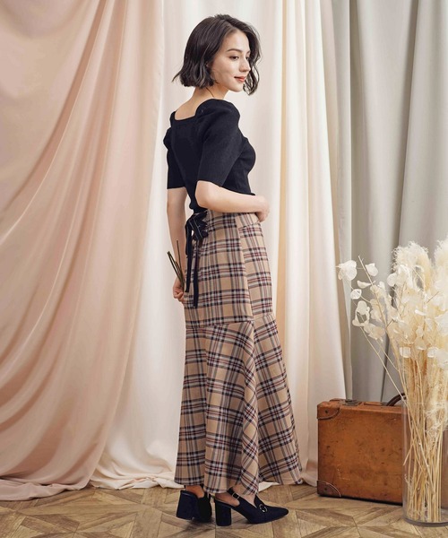 NOELA（ノエラ）の「ウォッシャブルパワショルニット（ニット/セーター・レディース・ブラック/オフホワイト/イエロー/ボルドー/モカ・フリー）」の15枚目の写真