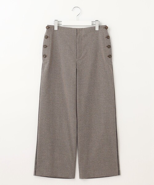 J.PRESS（ジェイプレス）の「【洗える】Mixツイードチェック  セミワイド パンツ（その他パンツ・レディース・ライトグレー系3/ブラウン系3・T13/T15/T17）」の12枚目の写真
