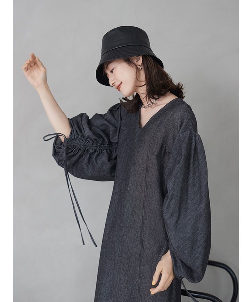 emmi(エミ)の「【emmi atelier】バケットハット(ハット・レディース・ブラック/ブラウン・FREE)」の5枚目の写真