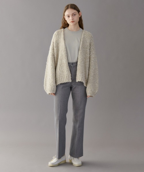 SERGE de bleu（サージ）の「SERGE de bleu | フレアツイルパンツ WOMEN（デニムパンツ・レディース・グレー・23/24/25）」の16枚目の写真
