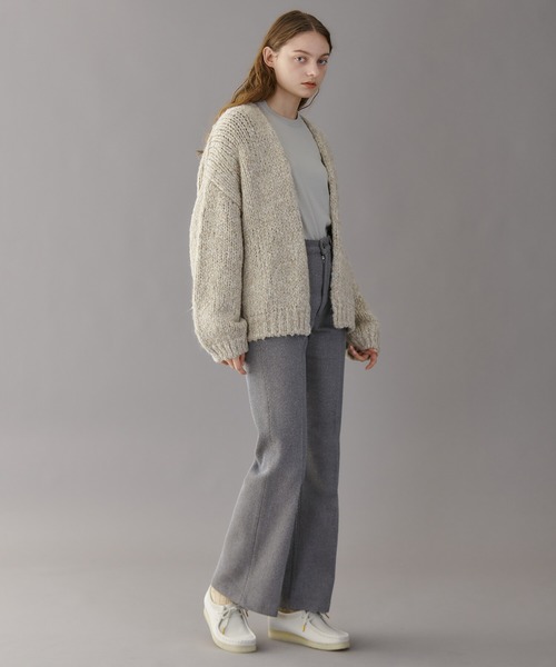SERGE de bleu（サージ）の「SERGE de bleu | フレアツイルパンツ WOMEN（デニムパンツ・レディース・グレー・23/24/25）」の15枚目の写真