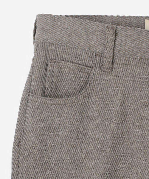 SERGE de bleu（サージ）の「SERGE de bleu | フレアツイルパンツ WOMEN（デニムパンツ・レディース・グレー・23/24/25）」の6枚目の写真