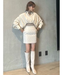 rienda | クロップドミリタリーシャツトップス(シャツ/ブラウス)