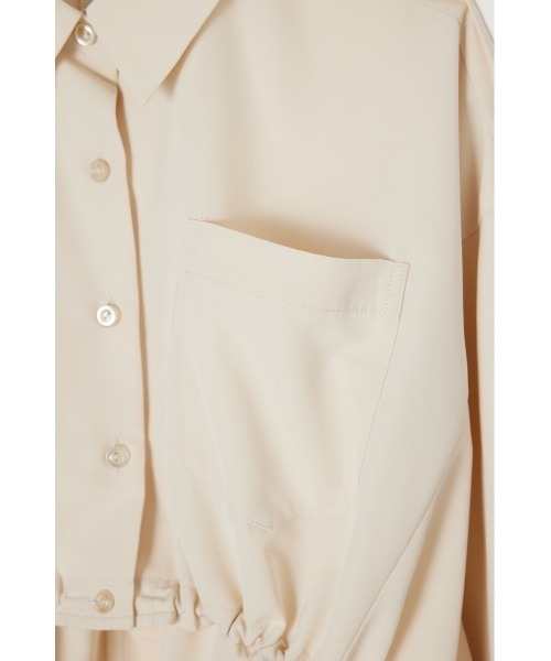 rienda（リエンダ）の「クロップドミリタリーシャツトップス（シャツ/ブラウス・レディース・ブラック/カーキ/アイボリー・FREE）」の18枚目の写真