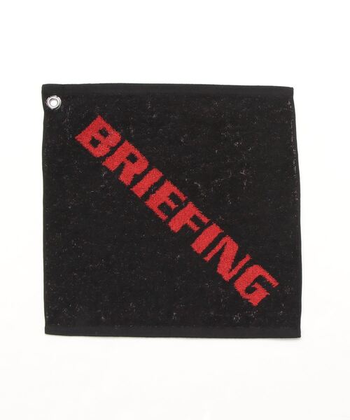 BRIEFING（ブリーフィング）の「【ブリーフィングゴルフ】LOGO HAND TOWEL/ロゴハンドタオル（ハンカチ/ハンドタオル・メンズ・ブラック/ホワイト・FREE）」の2枚目の写真