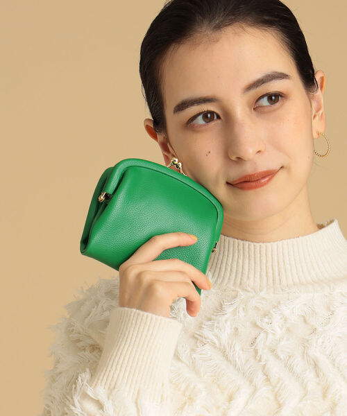 Ray BEAMS(レイビームス)の「【WEB限定】Hashibami / くるみ口金 ハーフ ウォレット(財布・レディース・グリーン/パープル/ゴールド・ONE SIZE)」の2枚目の写真
