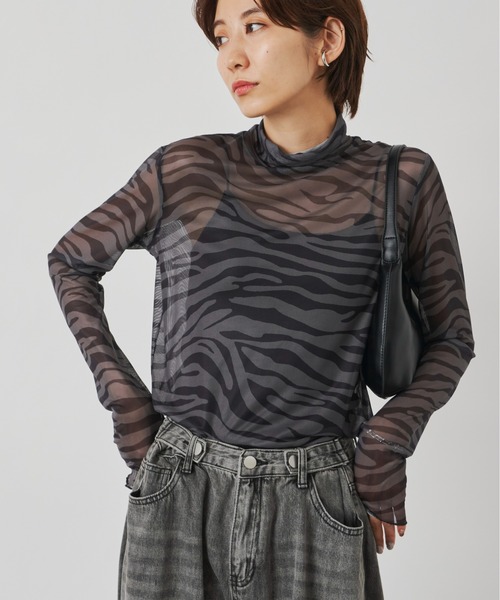 Auntie Rosa Holiday（アンティローザホリデー）の「メッシュプリントタートル（その他トップス・レディース・その他/グリーン・FREE）」の8枚目の写真