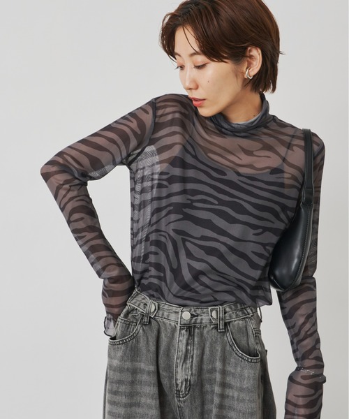 Auntie Rosa Holiday（アンティローザホリデー）の「メッシュプリントタートル（その他トップス・レディース・その他/グリーン・FREE）」の9枚目の写真