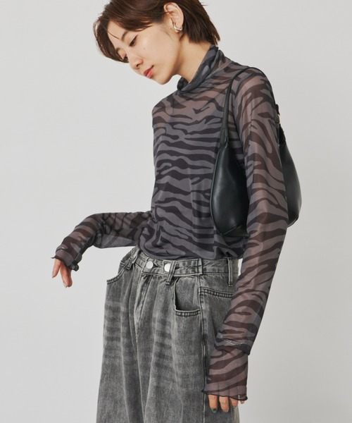 Auntie Rosa Holiday（アンティローザホリデー）の「メッシュプリントタートル（その他トップス・レディース・その他/グリーン・FREE）」の10枚目の写真