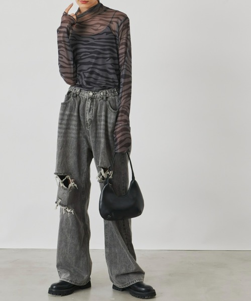 Auntie Rosa Holiday（アンティローザホリデー）の「メッシュプリントタートル（その他トップス・レディース・その他/グリーン・FREE）」の12枚目の写真