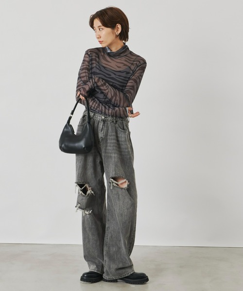 Auntie Rosa Holiday（アンティローザホリデー）の「メッシュプリントタートル（その他トップス・レディース・その他/グリーン・FREE）」の13枚目の写真