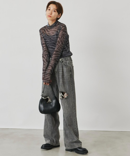 Auntie Rosa Holiday（アンティローザホリデー）の「メッシュプリントタートル（その他トップス・レディース・その他/グリーン・FREE）」の14枚目の写真