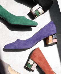 alala | ブロックヒールポインテッド(パンプス)