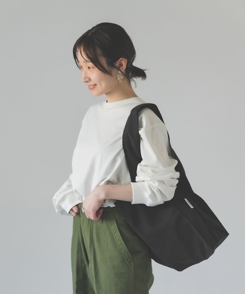 URBAN RESEARCH DOORS（アーバンリサーチドアーズ）の「DOORS LIVING PRODUCTS　ショッパーバッグ（エコバッグ/サブバッグ・レディース・ブラック/モカ・-）」の6枚目の写真