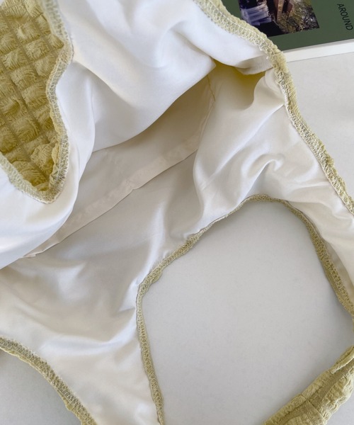 CLEA(クレア)の「【A4サイズ対応】ポップコーントートバッグ(トートバッグ・レディース・ブラック/イエロー/アイボリー/ピンク/ライトブルー・FREE)」の13枚目の写真