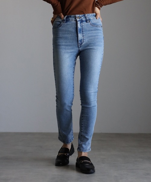 ap retro(アプレトロ)の「ストレッチタイトデニムPT(デニムパンツ・レディース・ブルー/インディゴブルー/ブラック・SMALL/MEDIUM/LARGE)」の3枚目の写真