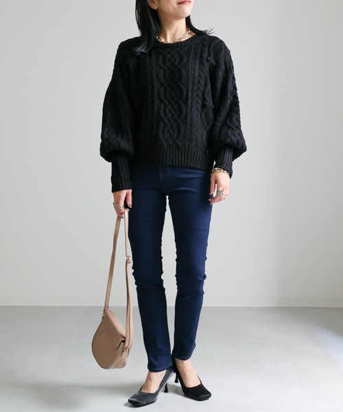 ap retro(アプレトロ)の「ストレッチタイトデニムPT(デニムパンツ・レディース・ブルー/インディゴブルー/ブラック・SMALL/MEDIUM/LARGE)」の20枚目の写真