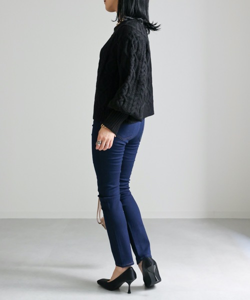 ap retro(アプレトロ)の「ストレッチタイトデニムPT(デニムパンツ・レディース・ブルー/インディゴブルー/ブラック・SMALL/MEDIUM/LARGE)」の21枚目の写真