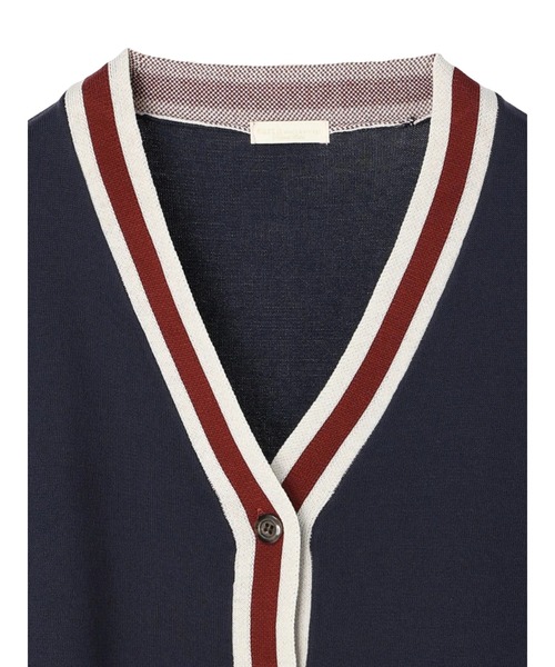 earth music&ecology（アースミュージックアンドエコロジー）の「配色トリムカーディガン（カーディガン/ボレロ・レディース・ネイビー/マスタード/グリーン/グレー/アイボリー/ブラウン・FREE）」の17枚目の写真