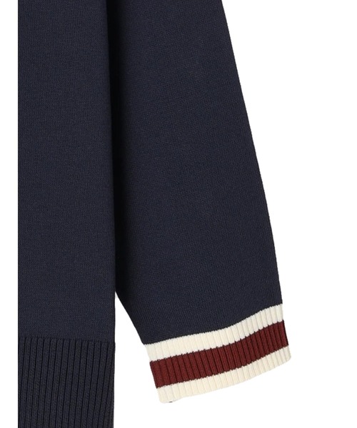 earth music&ecology（アースミュージックアンドエコロジー）の「配色トリムカーディガン（カーディガン/ボレロ・レディース・ネイビー/マスタード/グリーン/グレー/アイボリー/ブラウン・FREE）」の18枚目の写真