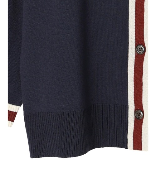 earth music&ecology（アースミュージックアンドエコロジー）の「配色トリムカーディガン（カーディガン/ボレロ・レディース・ネイビー/マスタード/グリーン/グレー/アイボリー/ブラウン・FREE）」の19枚目の写真