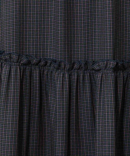 Munich（ミューニック）の「レーヨンポリエステルビエラティアードマキシスカート（スカート・レディース・ブラック/ベージュ/ネイビー・S/M/XS）」の13枚目の写真