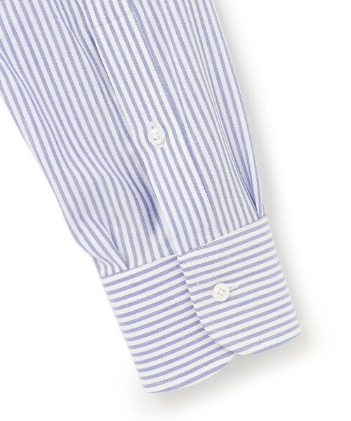 J.PRESS(ジェイプレス)の「ニットキャンディストライプ シャツ(ビジネスシャツ・メンズ・ネイビー系1・MEDIUM/LARGE/X-LARGE)」の5枚目の写真
