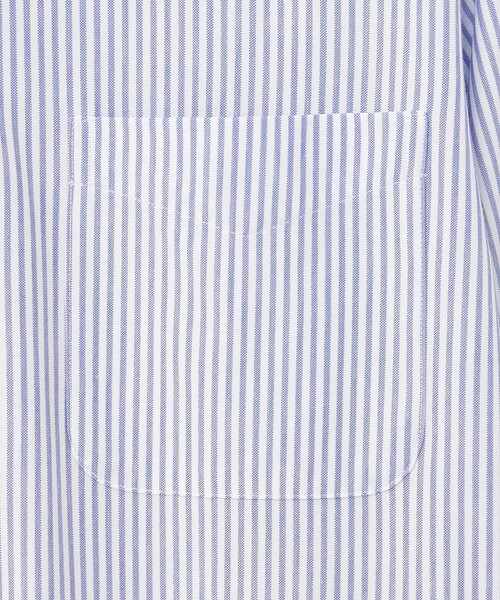 J.PRESS(ジェイプレス)の「ニットキャンディストライプ シャツ(ビジネスシャツ・メンズ・ネイビー系1・MEDIUM/LARGE/X-LARGE)」の6枚目の写真