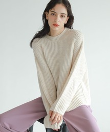 LAKOLE | 3Gフラッフィ畦プルオーバー / 165935(ニット/セーター)