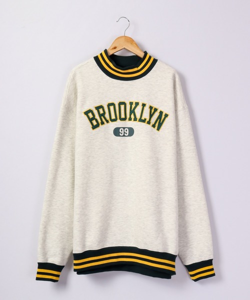 FUNALIVE（ファンアライブ）の「裏起毛ハイネック リブラインスウェット プルオーバー（スウェット・メンズ・グレー/チャコールグレー/グリーン・M/L/XL）」の2枚目の写真