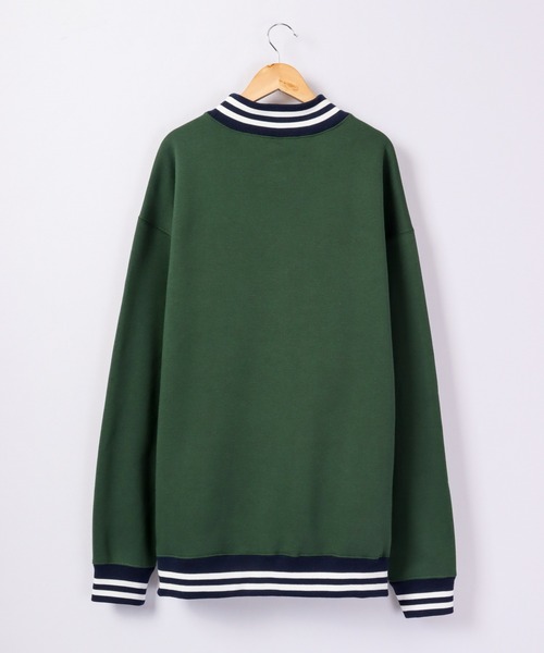 FUNALIVE（ファンアライブ）の「裏起毛ハイネック リブラインスウェット プルオーバー（スウェット・メンズ・グレー/チャコールグレー/グリーン・M/L/XL）」の12枚目の写真