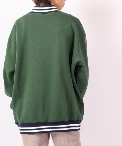 FUNALIVE（ファンアライブ）の「裏起毛ハイネック リブラインスウェット プルオーバー（スウェット・メンズ・グレー/チャコールグレー/グリーン・M/L/XL）」の22枚目の写真