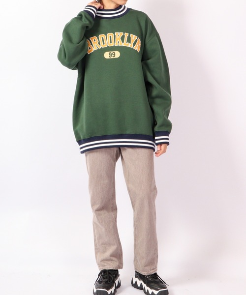 FUNALIVE（ファンアライブ）の「裏起毛ハイネック リブラインスウェット プルオーバー（スウェット・メンズ・グレー/チャコールグレー/グリーン・M/L/XL）」の21枚目の写真