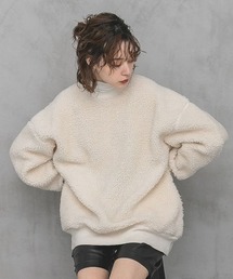 シープボアBIGプルオーバー/173164を使った人気ファッション