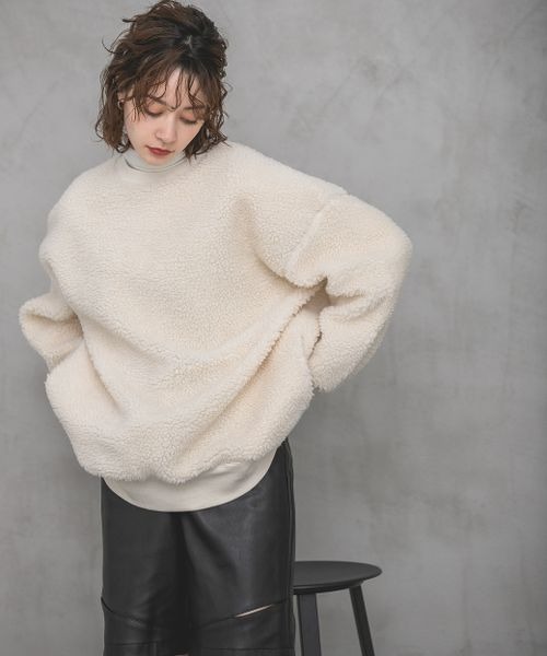 JEANASIS（ジーナシス）の「シープボアBIGプルオーバー/173164（T
