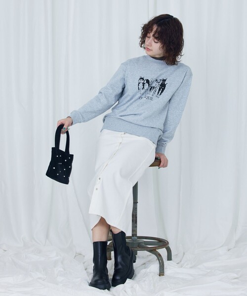 ロンハーマン　アニマルプリント クルーネック スウェット グレー FREAK'S STORE（フリークスストア）の「Firsthand/ファーストハンド