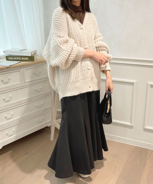 apres jour(アプレジュール)の「起毛畦ニットカーディガン【ZOZOTOWN限定アイテム】(カーディガン/ボレロ・レディース・オフホワイト/サックスブルー/ピンク/アイボリー・フリー/X-LARGE)」の20枚目の写真