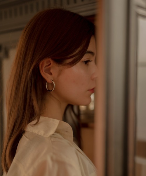 novice(ノーヴィス)の「【novice】Ring Hoop Pierce(ピアス(両耳用)・レディース・シルバー/ゴールド・FREE)」の13枚目の写真