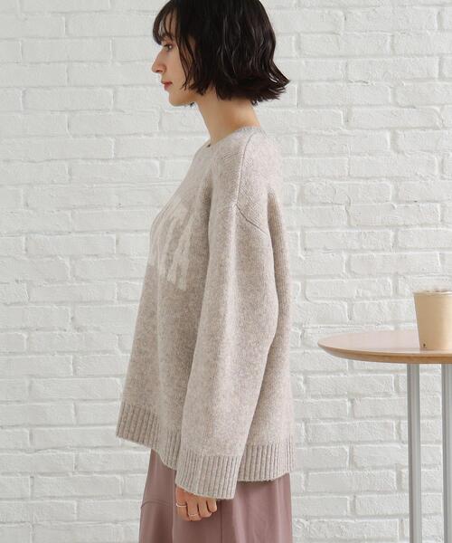 SHOO・LA・RUE(シューラルー)の「◆ミックスロゴジャカードニット(ニット/セーター・レディース・ベージュ系その他7/ライトグレー系4/ブラック系4・00)」の5枚目の写真