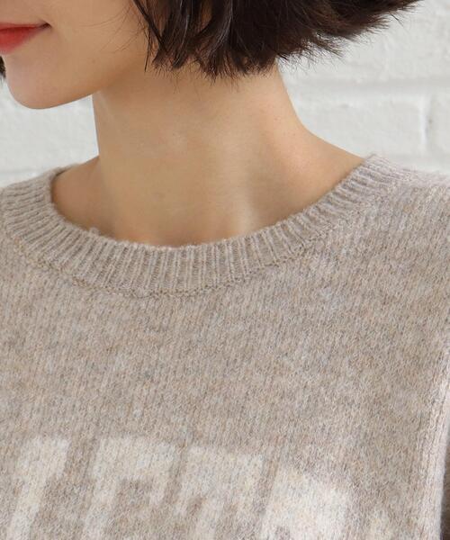 SHOO・LA・RUE(シューラルー)の「◆ミックスロゴジャカードニット(ニット/セーター・レディース・ベージュ系その他7/ライトグレー系4/ブラック系4・00)」の7枚目の写真