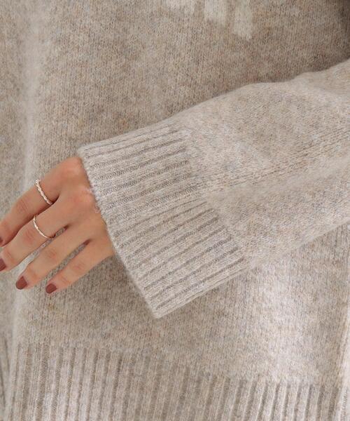 SHOO・LA・RUE(シューラルー)の「◆ミックスロゴジャカードニット(ニット/セーター・レディース・ベージュ系その他7/ライトグレー系4/ブラック系4・00)」の8枚目の写真