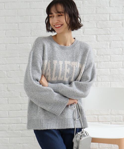 SHOO・LA・RUE(シューラルー)の「◆ミックスロゴジャカードニット(ニット/セーター・レディース・ベージュ系その他7/ライトグレー系4/ブラック系4・00)」の11枚目の写真