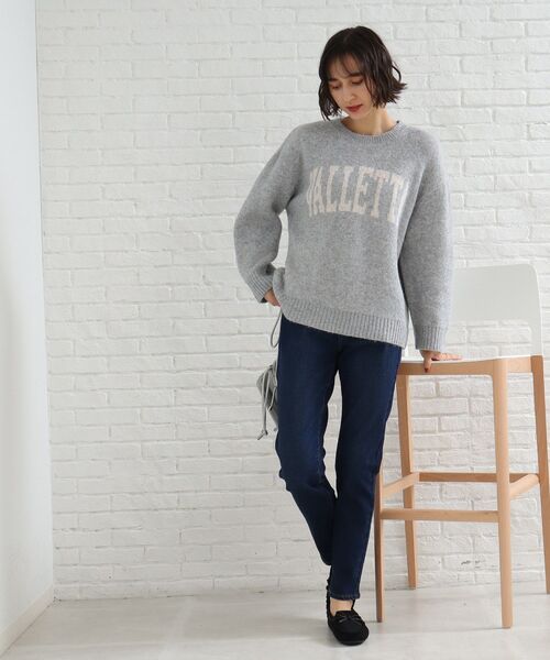 SHOO・LA・RUE(シューラルー)の「◆ミックスロゴジャカードニット(ニット/セーター・レディース・ベージュ系その他7/ライトグレー系4/ブラック系4・00)」の14枚目の写真