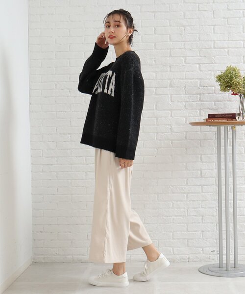 SHOO・LA・RUE(シューラルー)の「◆ミックスロゴジャカードニット(ニット/セーター・レディース・ベージュ系その他7/ライトグレー系4/ブラック系4・00)」の22枚目の写真