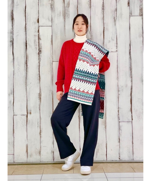 GAP(ギャップ)の「フェアアイル マフラー(マフラー・レディース・アイボリー/ベージュ・ONE SIZE)」の13枚目の写真