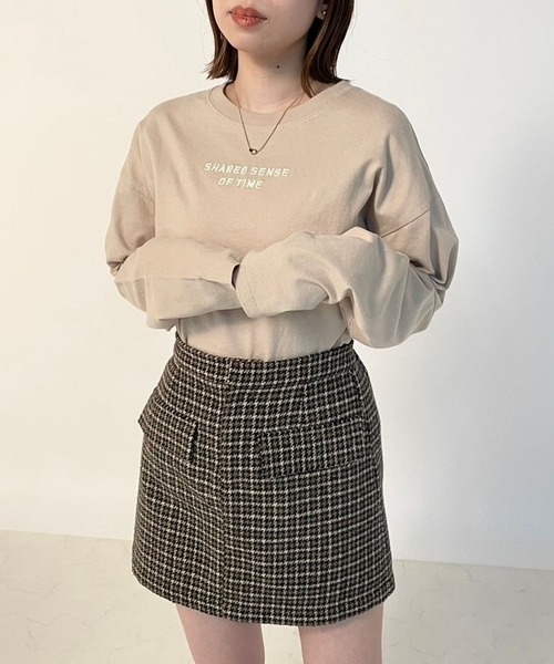 Heather(ヘザー)の「プクロゴロンTEE 173742(Tシャツ/カットソー・レディース・オフホワイト/ベージュ/ブラック・FREE)」の1枚目の写真