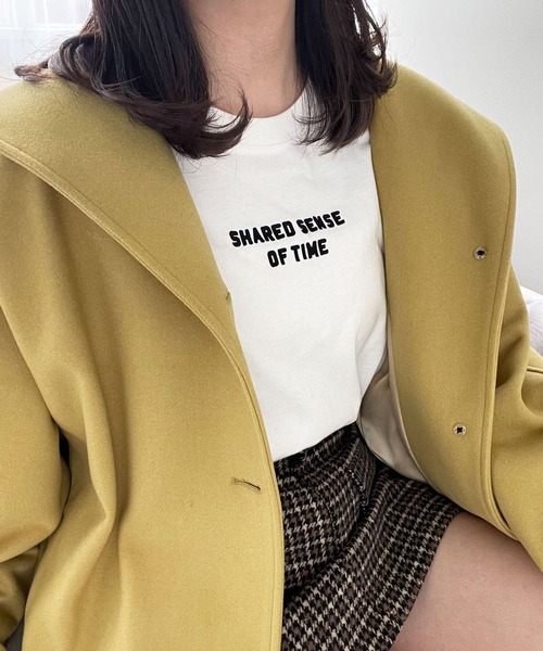 Heather(ヘザー)の「プクロゴロンTEE 173742(Tシャツ/カットソー・レディース・オフホワイト/ベージュ/ブラック・FREE)」の2枚目の写真