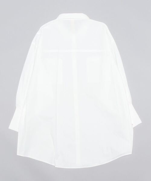 Q（キュー）の「ギャザースリーブビッグシャツ（シャツ/ブラウス・レディース・アイボリー・MEDIUM）」の3枚目の写真