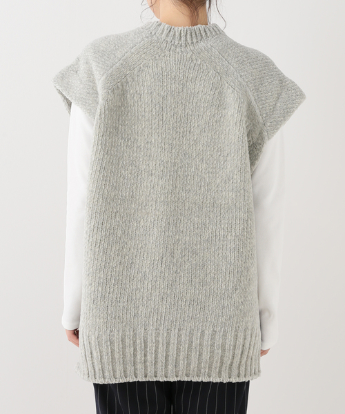FRAMeWORK（フレームワーク）の「【ATON/エイトン】CREWNECK ベスト（ベスト・レディース・ライトグレー・FREE）」の5枚目の写真